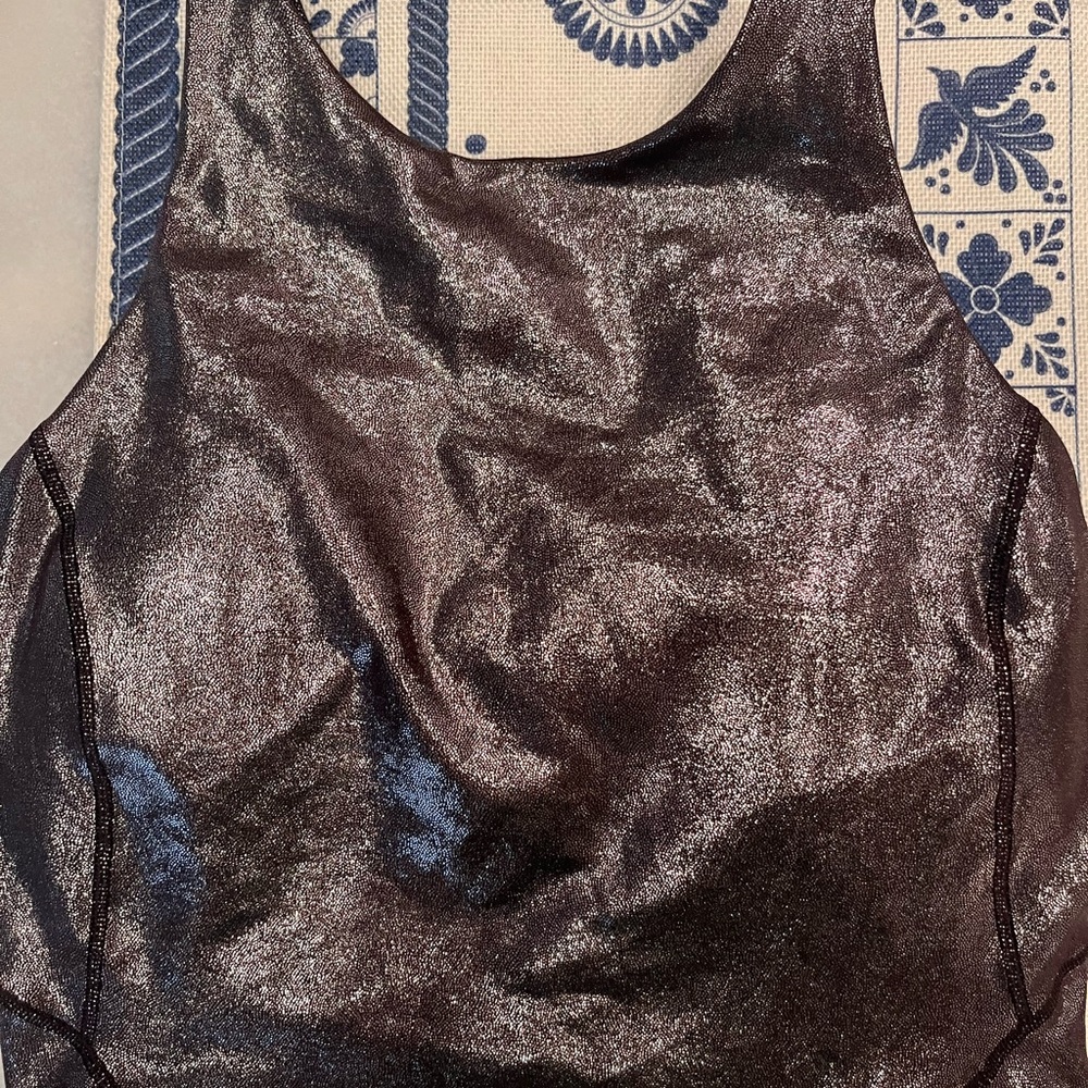 lululemon athletica Shiny Dark Brown Tank Top